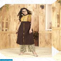 Rani Trendz Lime lite Wholesale Ready made Top n plazzo